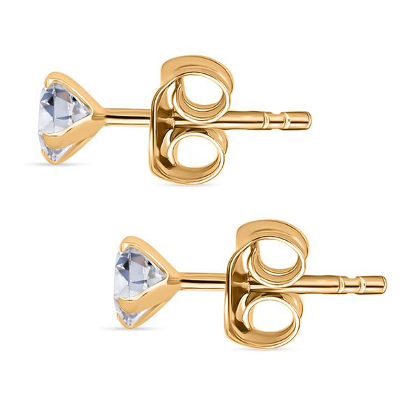 D'Joy Moissanit Ohrringe, 925 Silber vergoldet - 0,88 ct. image number 3