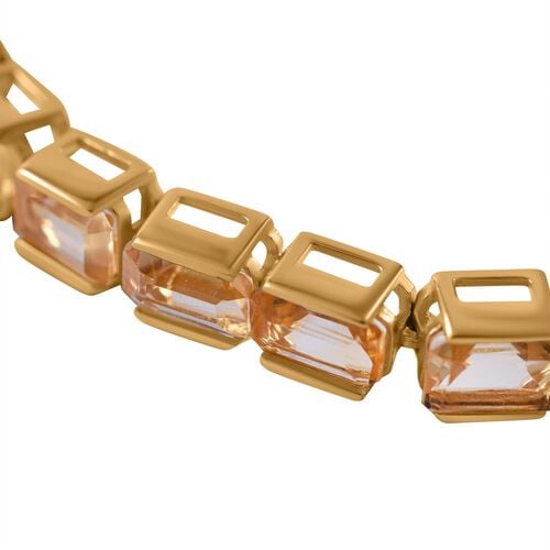 AA Citrin Armband ca. 18 cm 925 Silber Gelbgold Vermeil ca. 14,45 ct. image number 1