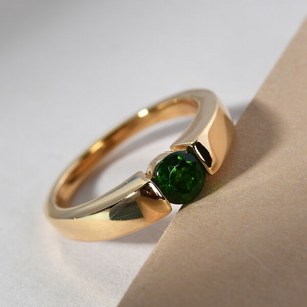 Natürlicher Chromdiopsid-Ring - 0,60 ct. image number 2