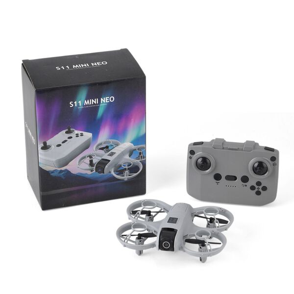 "Product Item No.: H47/S11 Product Name: Dual-Camera Optical Flow Obstacle Avoidance Aerial Drone Product Color: Gray Product Dimensions (cm): 11.5 &times; 14 &times; 4.5 cm Color Box Dimensions (cm): 14.5 &times; 9 &times; 17.5 cm Master Carton Dimensions (cm): 53.5 &times; 28 &times; 59 c image number 8