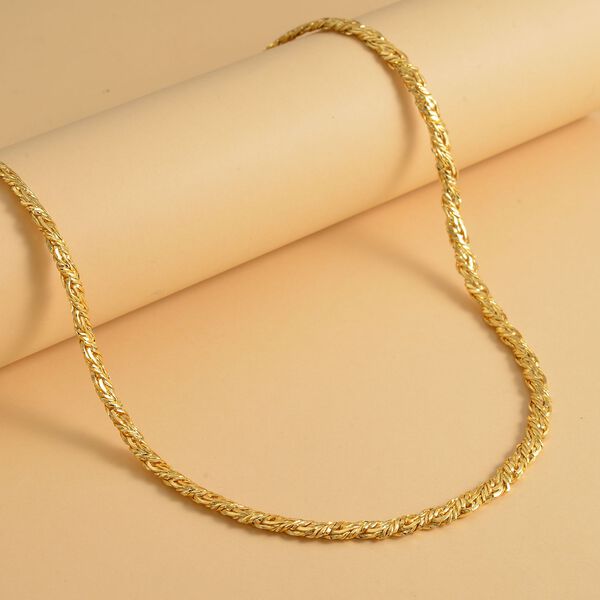 Vergoldete Halskette, ca. 56 cm, Edelstahl ca. 31,20g image number 1