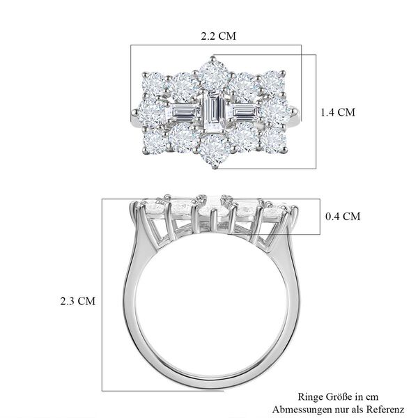 Moissanit Boot Ring - 2,15 ct. image number 7