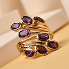 Afrikanischer Amethyst-Ring, 925 Silber vergoldet  ca. 3,34 ct image number 1
