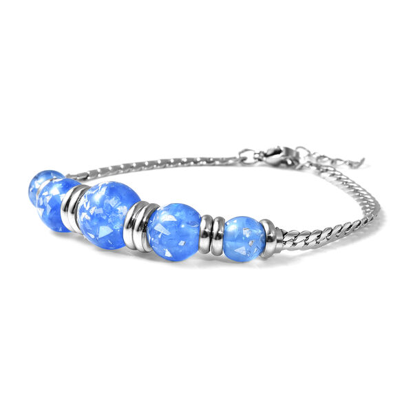 Simuliertes Opal-Armband in Silberton image number 3