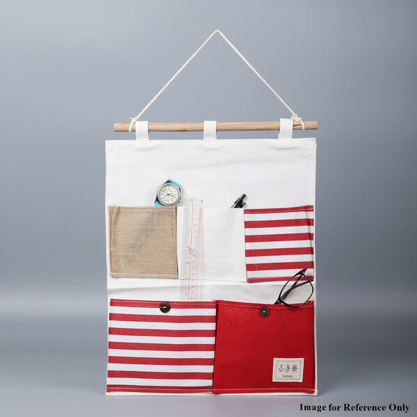 2er-Set Aufbewahrungstaschen, Wei&szlig; und Rot image number 4