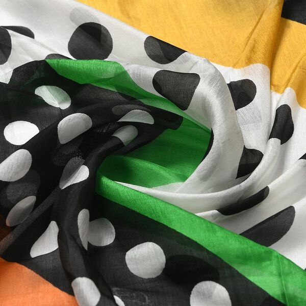 Geschmeidiger, luxuri&ouml;ser 100% Seidenschal, 100 x 100 cm, Schwarz image number 6