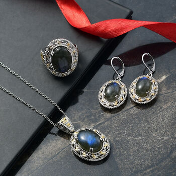 Labradorit Schmuckset - 40,86 ct.