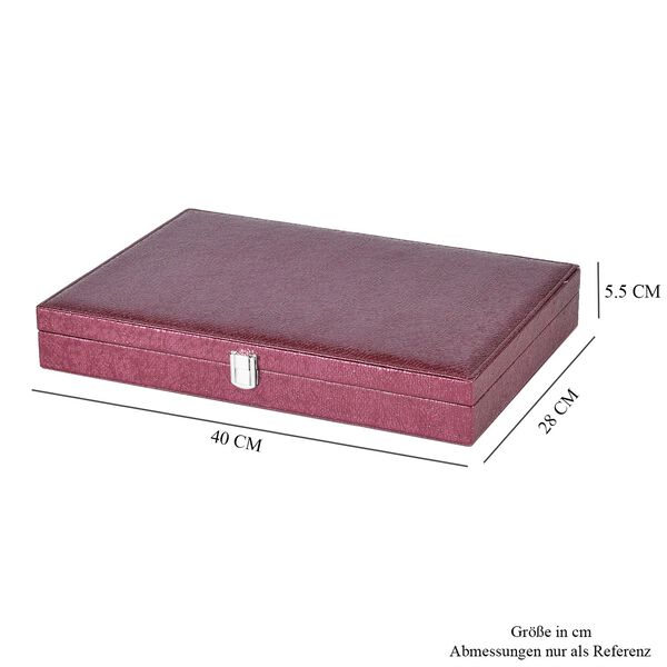 XL Premium Schmuckbox, 40x28x6 cm, pink image number 6