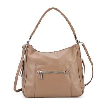 Crossbody-Tasche mit mehreren Rei&szlig;verschlusstaschen, 31x13x28 cm, Khaki