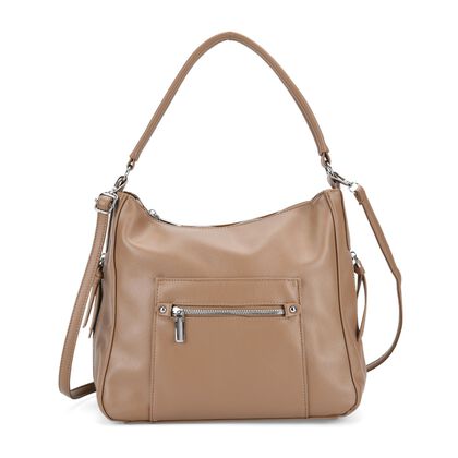 Crossbody-Tasche mit mehreren Rei&szlig;verschlusstaschen, 31x13x28 cm, Khaki
