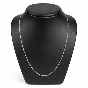 925 Silber rhodiniert Halskette ca. 45 cm