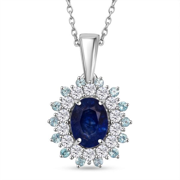 D'Joy Masoala Saphir, blauer Apatit und Zirkon Anhänger mit 50cm Kette - 2,84 ct. image number 0