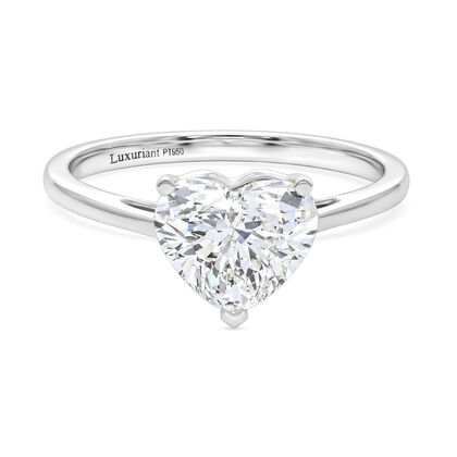 LUXURIANT DIAMOND - Lab Grown Diamant VS-EF IGI zertifiziert Ring 950 Platin (Gr&ouml;&szlig;e 17.00) ca. 3.00 ct