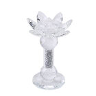 Lotus-Kerzenhalter mit silbernem synthetischem Kristall image number 0