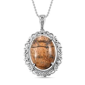 Bild Jaspis-Anhänger mit 50cm Kette - 26 ct.