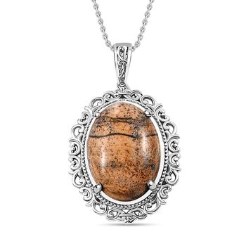 Bild Jaspis-Anh&auml;nger mit 50cm Kette - 26 ct.