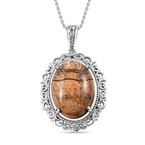 Bild Jaspis-Anhänger mit 50cm Kette - 26 ct. image number 0