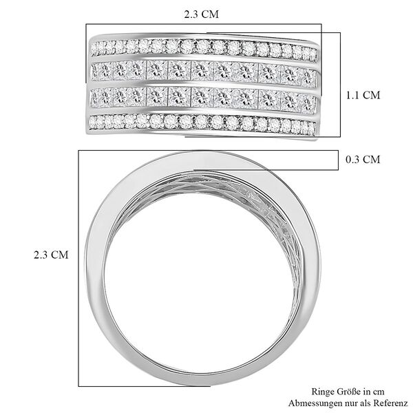 Moissanit Ring, ca. 1,60 ct. image number 7