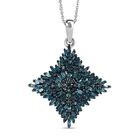 Blauer Diamant Anhänger mit 50cm Kette - 1 ct. image number 0