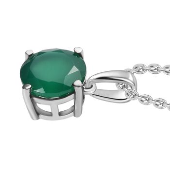 Verde Onyx Anh&auml;nger mit 50cm Kette - 5 ct.