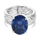 Ceylon Farbe Quarz Ring 925 Silber rhodiniert (Größe 16.00) ca. 5.25 ct