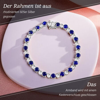 Tansanisches blaues Spinell-Armband