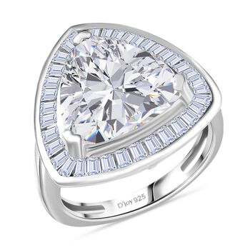 Moissanit Ring 925 Silber rhodiniert (Gr&ouml;&szlig;e 18.00) ca. 5,64 ct