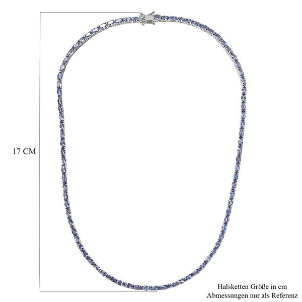Tansanit Halskette, 45cm - 18,19 ct. image number 6