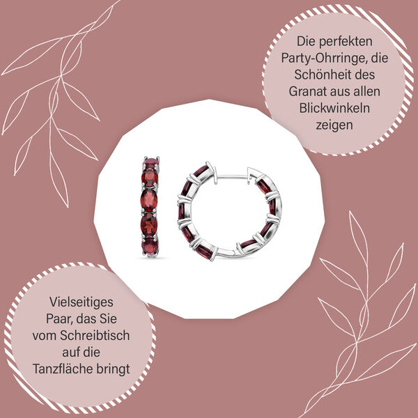 Infinity Mosambik Granat Inside-Out-Creolen image number 7