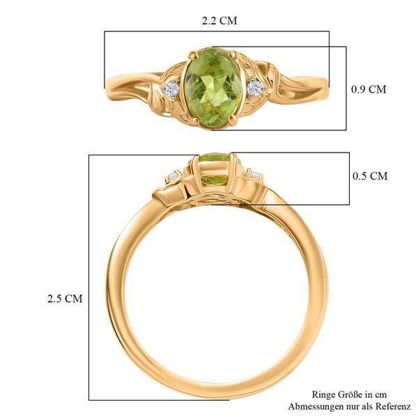 D'Joy Peridot und Zirkon Ring - 0,82 ct. image number 7