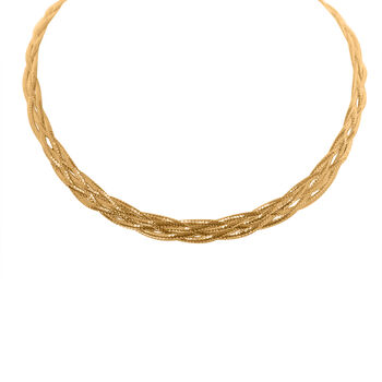 Gedrehte 3,14 Gramm Kette in 585 Gelbgold, 40,5+5cm