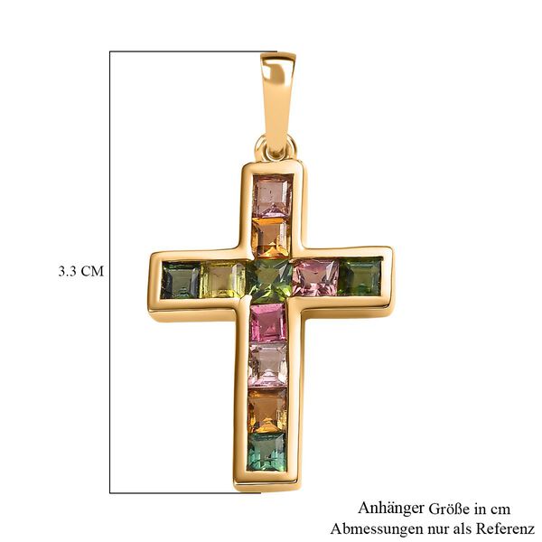 AA Multi-Turmalin Anh&auml;nger -1,44 ct. image number 6