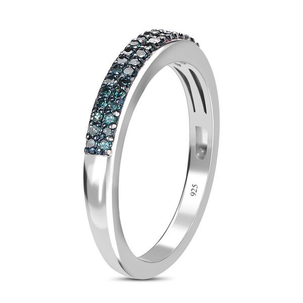 Blauer Diamant-Bandring - 0,20 ct. image number 5