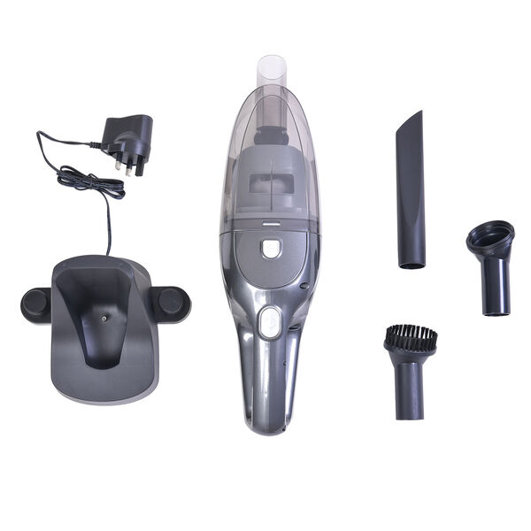 Kabelloser Handstaubsauger mit Fugen- und Nassdüse, 42,2x11,5x12,5 cm, Grau image number 0