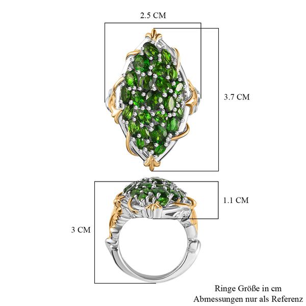 Natürlicher Chromdiopsid-Ring - 5,19 ct. image number 5