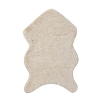 Luxury Edition: Supersoft Kunstfell Teppich, 160x230 cm, 1200 GSM, Elfenbein