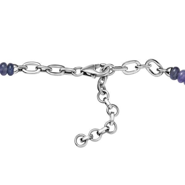 Tansanit  und Zirkon Halskette, 45cm - 36,13 ct. image number 4