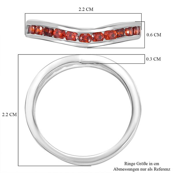 LUSTRO STELLA Granat Zirkonia Ring image number 7