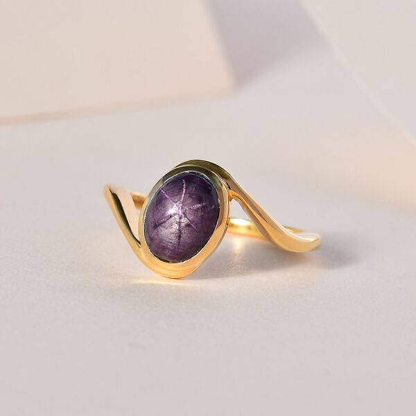 Solitär Sternrubin Bypass Ring - 2,52 ct. image number 2