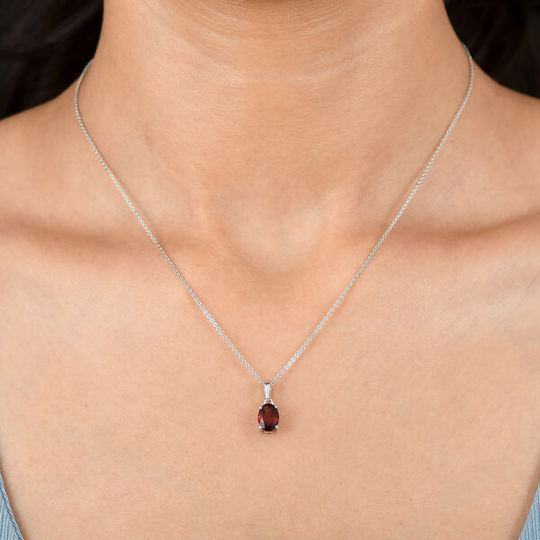 Roter Granat Anh&auml;nger - 1,50 ct. image number 2