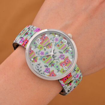 STRADA Armbanduhr &ndash; Eulen-Design, Japanisches Uhrwerk, Wasserresistent