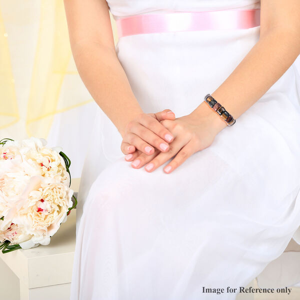 Mehrfarbiges Tigerauge flexibel Armband ca. 17-18 cm lange 149.75 ct image number 2