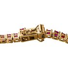 Afrikanischer Rubin (Fissure gefüllt) Armband ca. 20 cm 925 Silber vergoldet ca. 10.09 ct image number 3