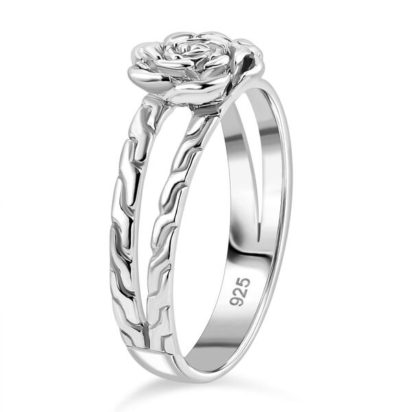 Royal Bali Kollektion - Rosen-Ring in 925 Silber image number 3