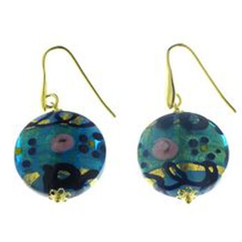 IL MURANO DI FRANCESCA- gr&uuml;ne Muranoglas aus Italien Perlen Ohrringe