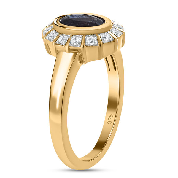 Masoala Saphir und Zirkon Ring, ca. 1,27 ct. image number 5