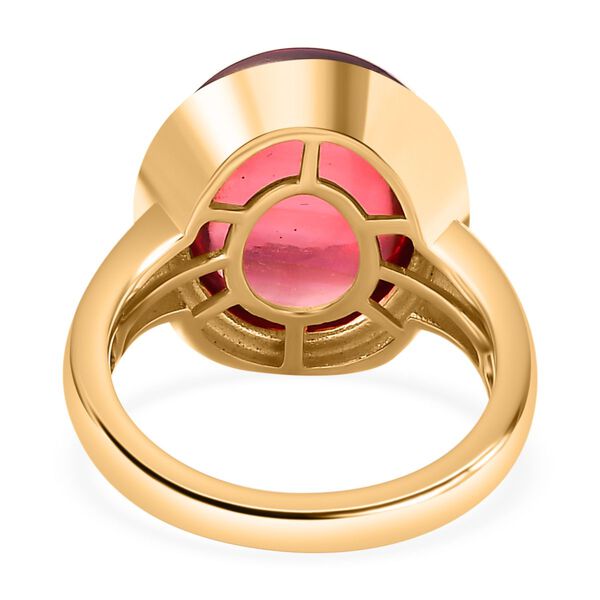 Labor Padparadscha-Saphir Ring - 16,57 ct. image number 8