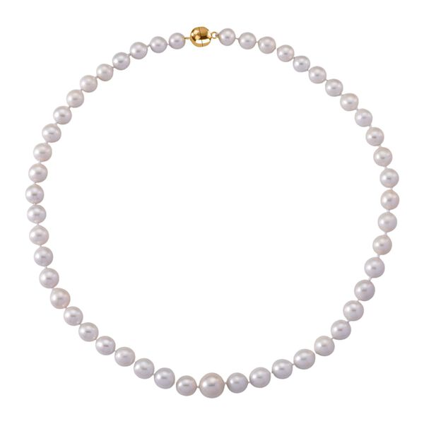 D'Joy wei&szlig;e Edison Perle 60cm Halskette image number 3