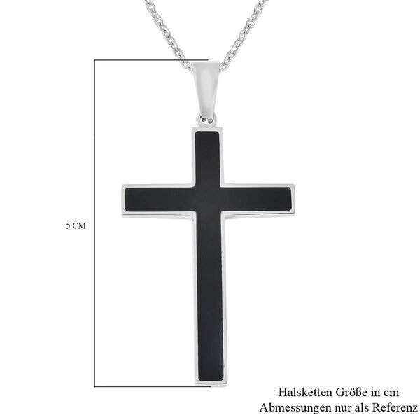 Schungit Anh&auml;nger mit Kette, 60 cm image number 6