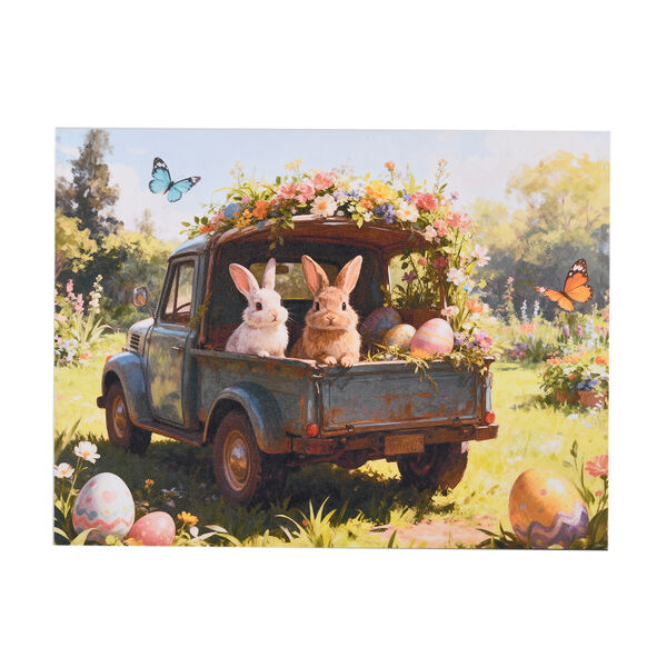 LIVMORE Landschaft Motiv LED Wandbild mit Farbwechsel Lichteffekt 30 x 40 cm